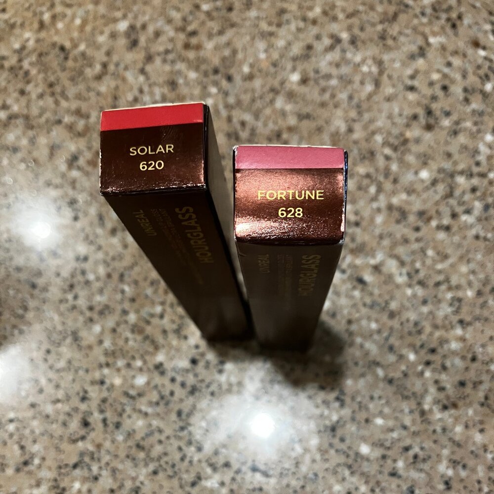 Hourglass 2 Lip Unreal Volumizing Lip Gloss! Fortune and Solar! NIB!
